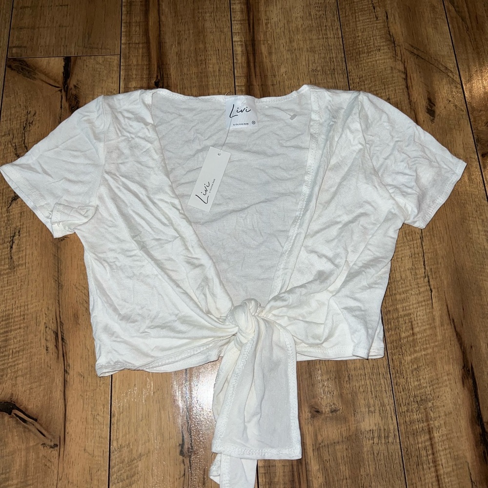 white tie top